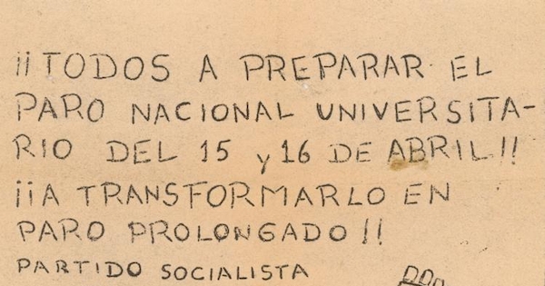 Todos a preparar el paro, 1983-1988