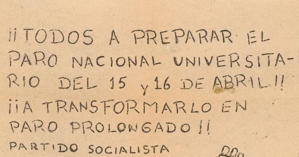 Todos a preparar el paro, 1983-1988