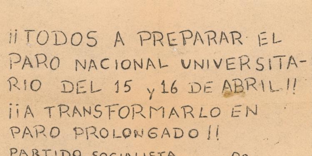 Todos a preparar el paro, 1983-1988