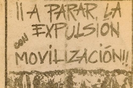 A parar la expulsión, 1983-1988