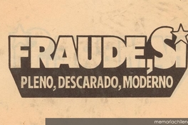 Fraude, Sí, 1988