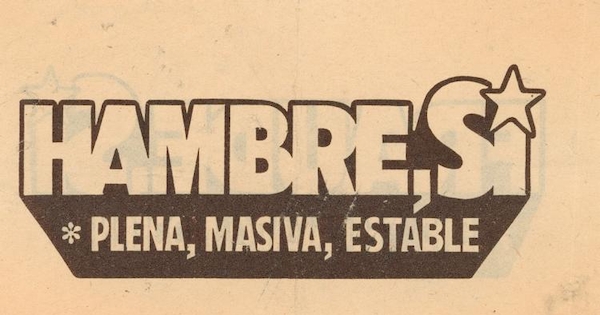 Hambre, Sí, 1988