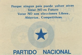 Votar No es futuro, 1988
