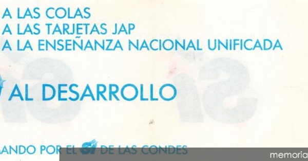 SÍ al desarrollo, 1988