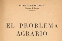 El problema agrario