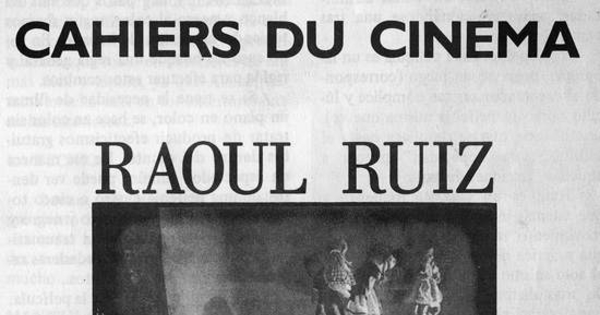 Portada del número especial de Cahiers du Cinéma dedicado a Raúl Ruiz, 1983