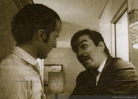 Jaime Vadell y Nelson Villagra en Tres Tristes Tigres, 1968