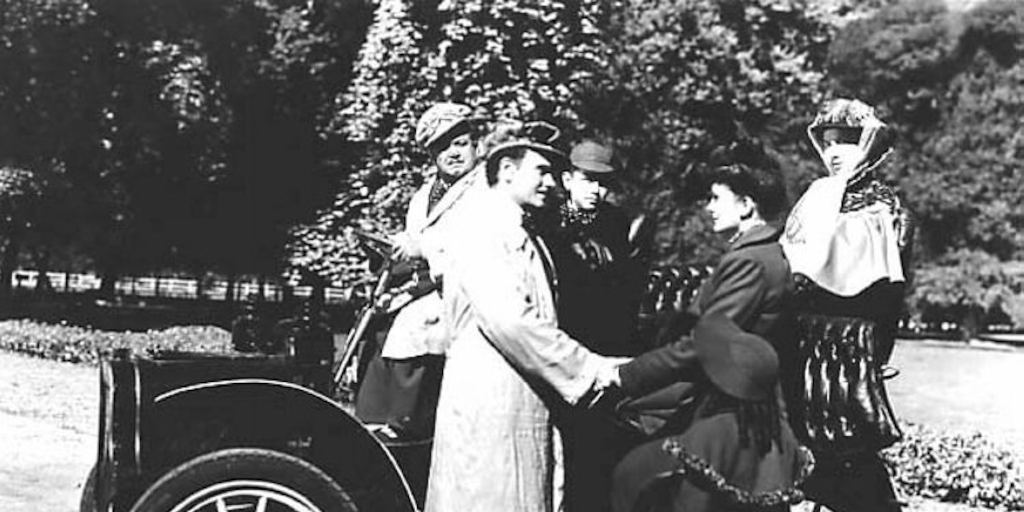 Escena de Romance de medio siglo, producida por Chile Films, 1946