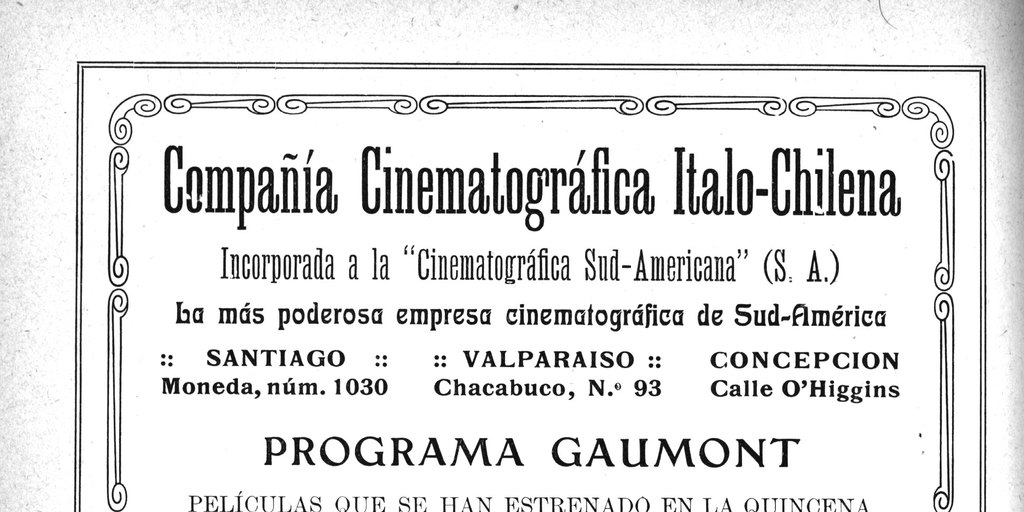 Programa Gaumont : películas de la quincena, 1915