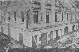 El Teatro Odeón de Valparaíso incendiado en 1905