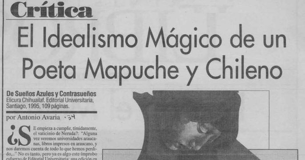 El idealismo mágico de un poeta mapuche y chileno