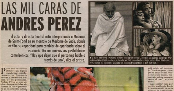 Las mil caras de Andrés Pérez