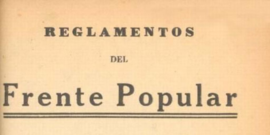 Reglamentos del Frente Popular : Comité Ejecutivo Nacional : Comités Provinciales, Departamentales y Comunales