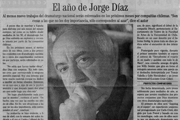 El año de Jorge Díaz