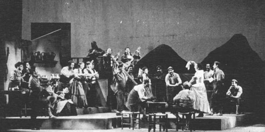 Chañarcillo, Teatro Experimental, puesta en escena de 1953