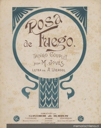 Rosa de fuego : tango couplet