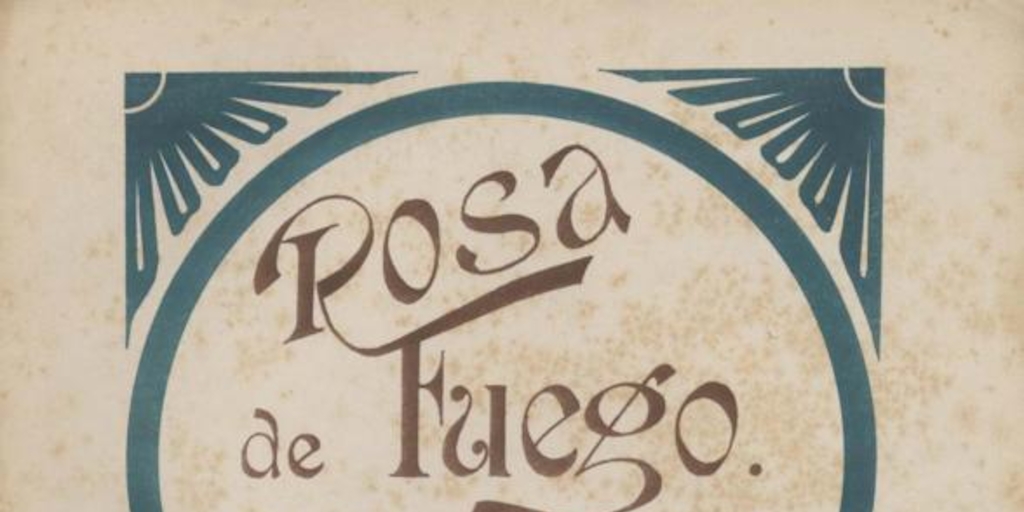 Rosa de fuego : tango couplet