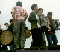 Banda de cabildo, fiesta del Nazareno de Cahuach, Chiloé, 2001