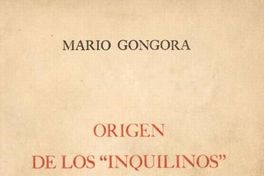 Origen de los inquilinos de Chile Central