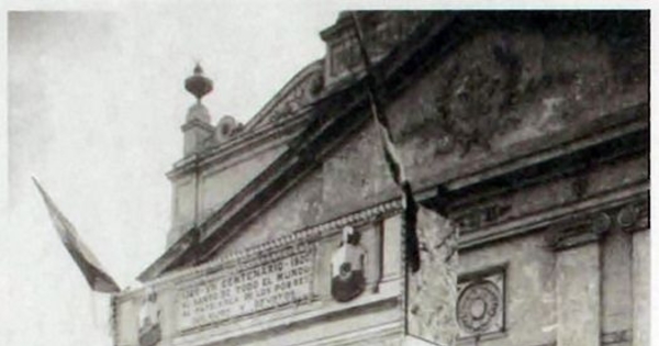 Fachada de la iglesia de la Recoleta Franciscana, 1926