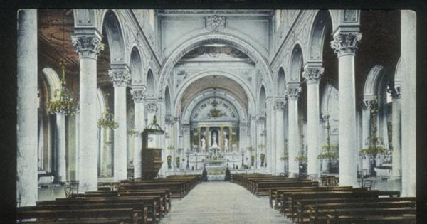 Interior de la Recoleta Domínica, finales del siglo 19