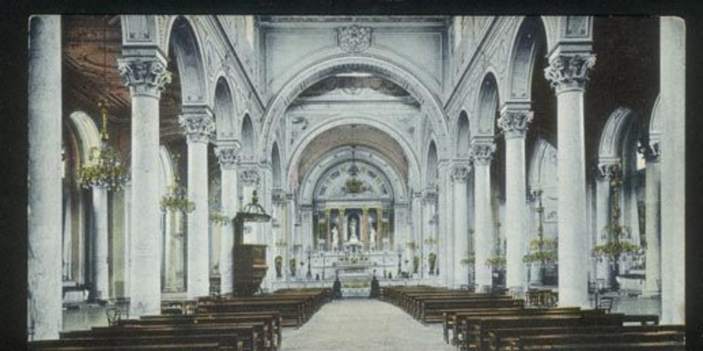 Interior de la Recoleta Domínica, finales del siglo 19