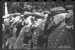 Veteranos de guerra en fiesta del roto chileno, 20 de enero de 1947