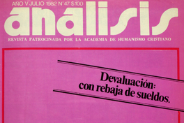 Análisis: n° 47-52, julio-diciembre de 1982