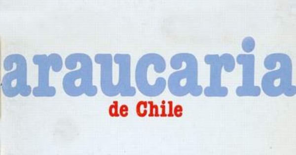 Araucaria de Chile, n° 37, 1987