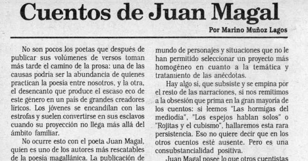 Cuentos de Juan Magal