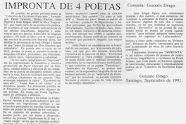 Impronta de 4 poetas