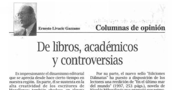 De libros, académicos y controversias