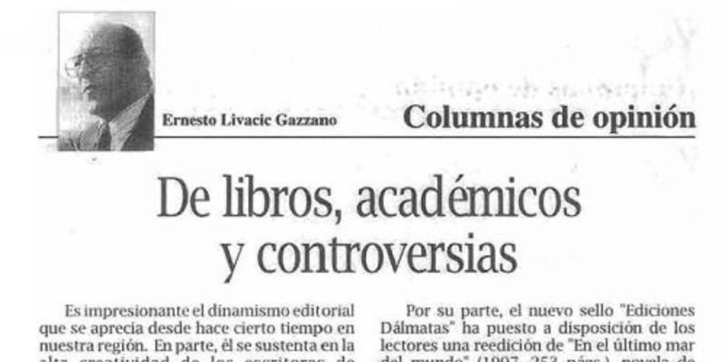 De libros, académicos y controversias