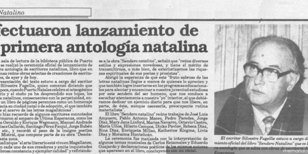 Efectuaron lanzamiento de la primera antología natalina