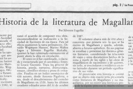 Historia de la literatura de Magallanes