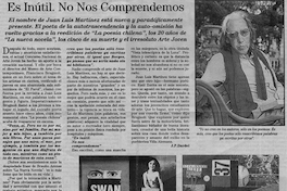 Es inútil. No nos comprendemos