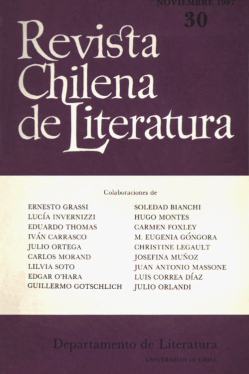La imagen de la ciudad en la poesía chilena reciente