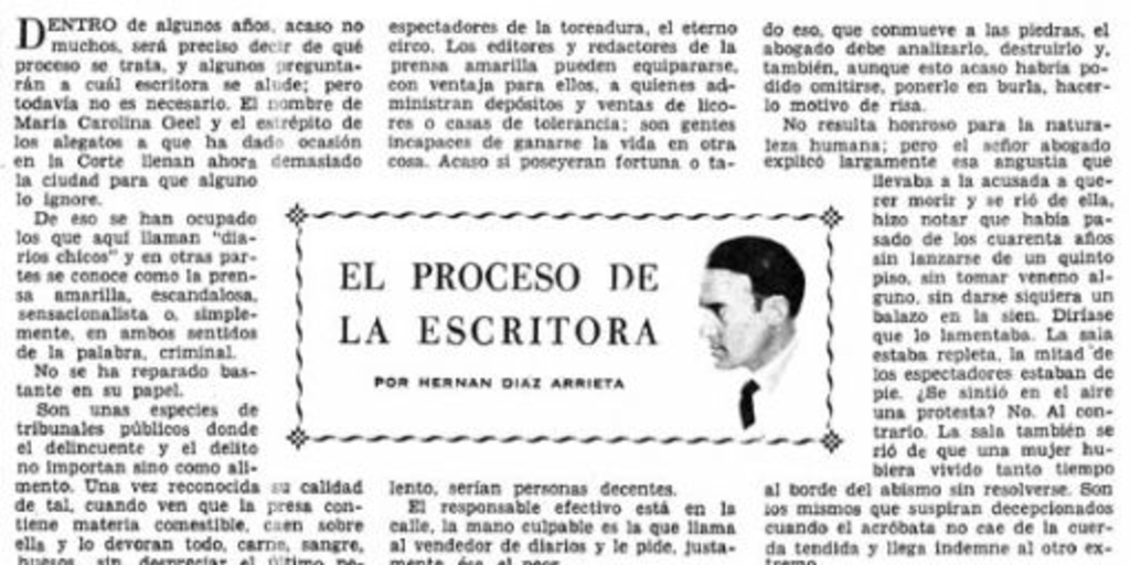 El proceso de la escritora