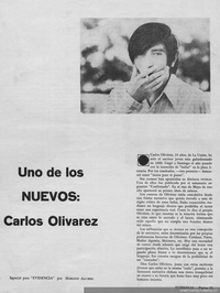 Uno de los nuevos : Carlos Olivárez