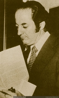 El economista y docente Sergio de Castro, 1982