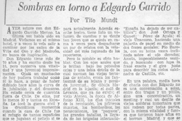 Sombras en torno a Edgardo Garrido