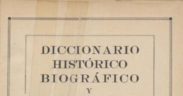 Diccionario histórico, biográfico y bibliográfico de Chile