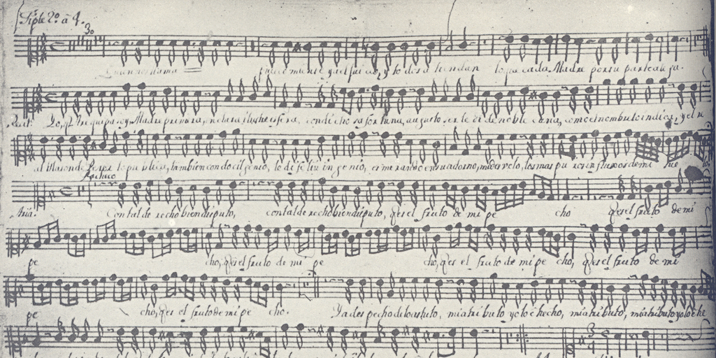 Tiple II de la ópera-serenata "Venid, venid Deidades", ca. 1749