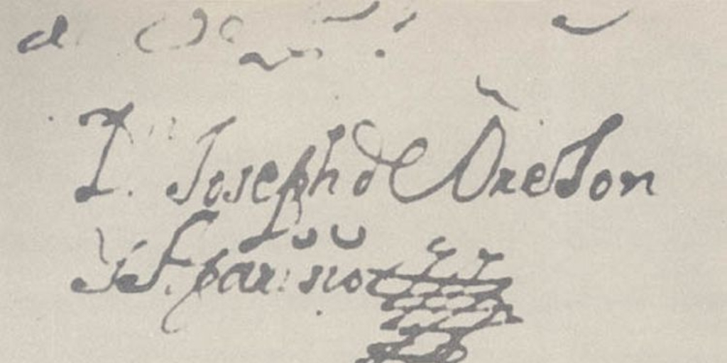 Firma y rúbrica de José de Orejón y Aparicio