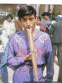 Chino con flautón, Fiesta de la Virgen de Andacollo, IV Región, ca. 1998