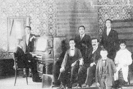 Curso de piano del profesor Aníbal Aracena en el Conservatorio Nacional, 1911