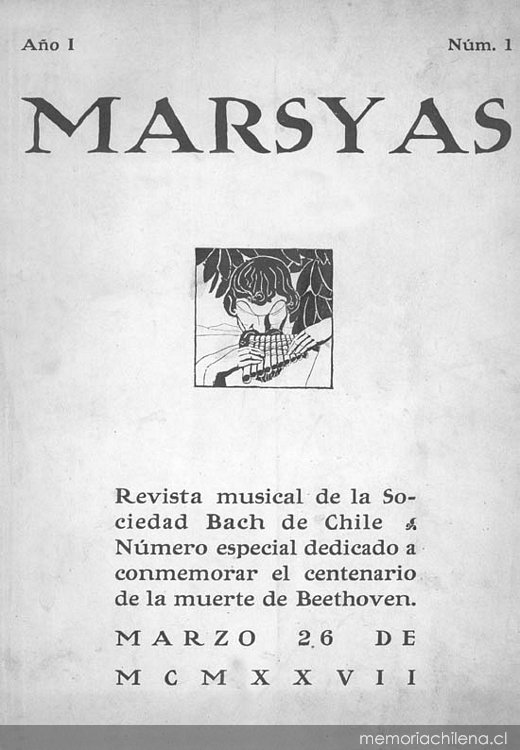 Marsyas : año 1, n° 1, 26 de marzo de 1927-año 1, n° 11, febrero de 1928