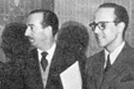 Carlos Riesco con René Amengual, 1953