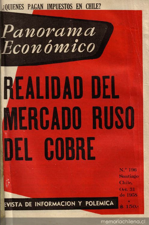 La URSS como productor y consumidor de cobre