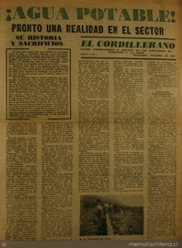 El Cordillerano : año 1, n° 1-11, octubre de 1968-mayo de 1969